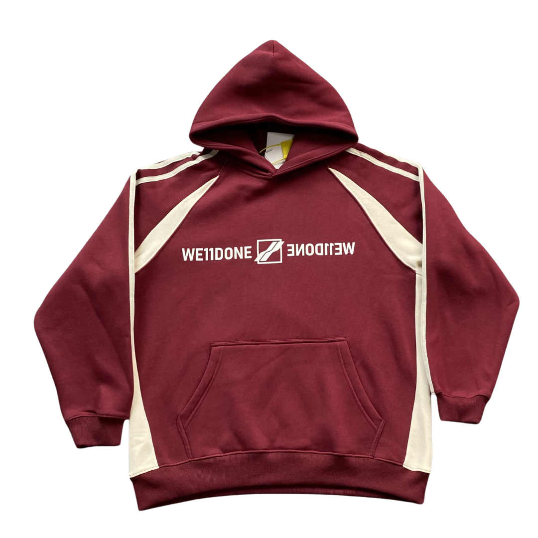 We11Done Hoodie Red & Creme