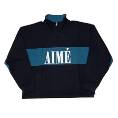 Aime Sweater Black & Blue