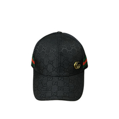 Gucci Cap Black Gold Badge