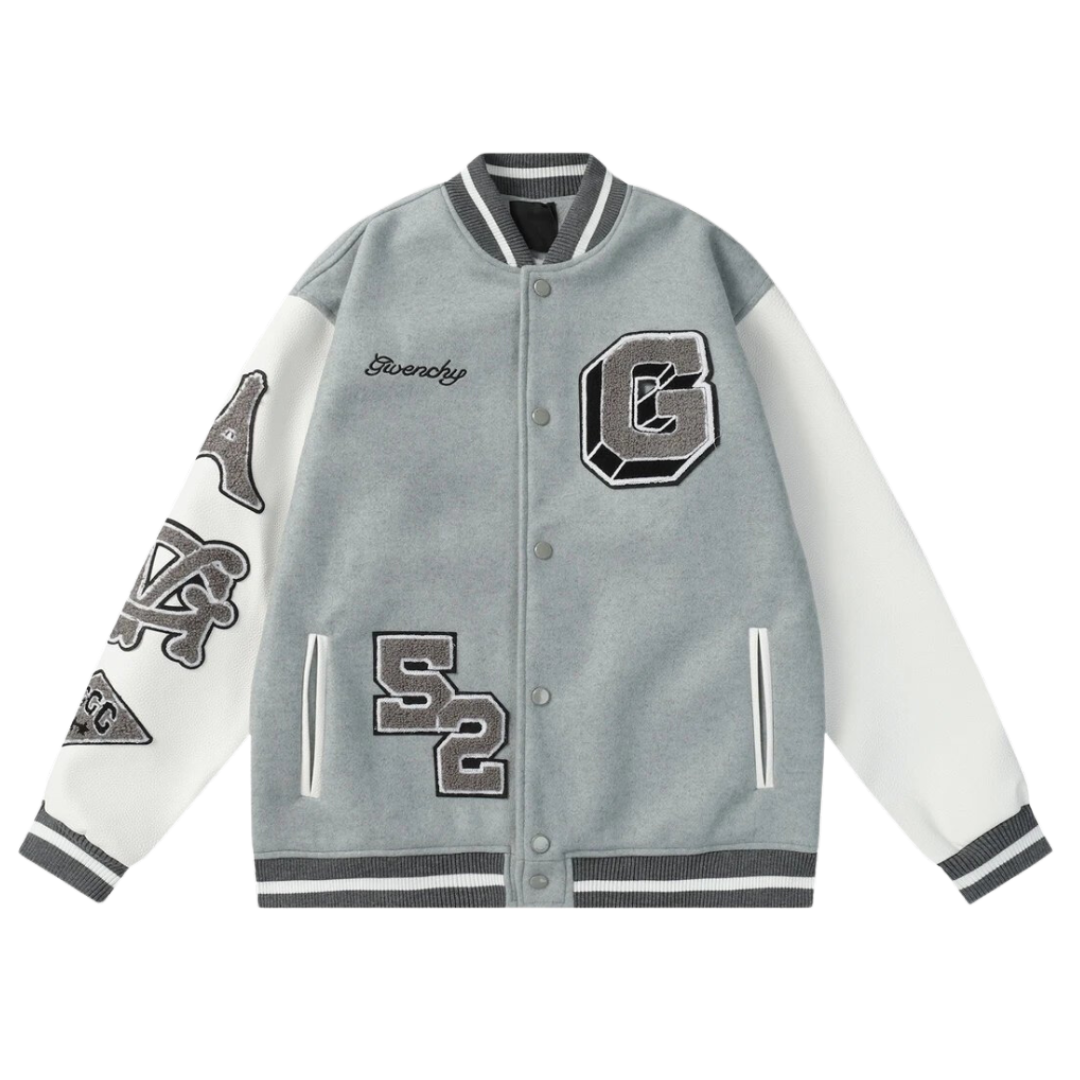 Givenchy College Jacket Grey & White