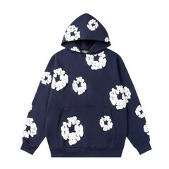 Denim Tears Hoodie Washed Blue & White