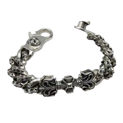 Domineering Chrome Hearts Cross Thick Bracelet